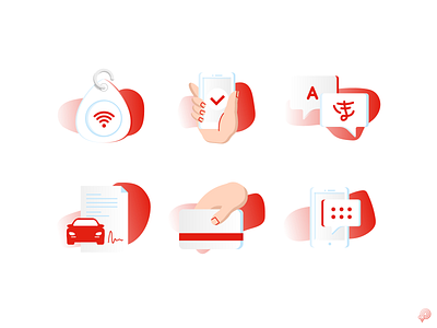 DEFA icons car card chip design icon icons illustration message mobile translate