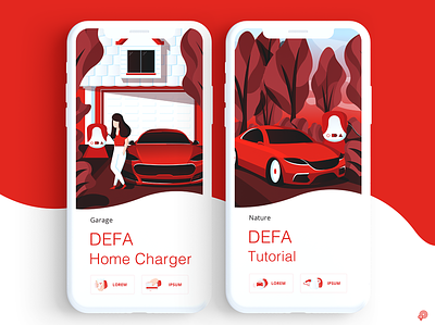 DEFA car carcharger design electriccar icon icons illustration vector