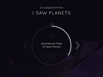 I Saw Planets Player low poly minimal planet play player space web