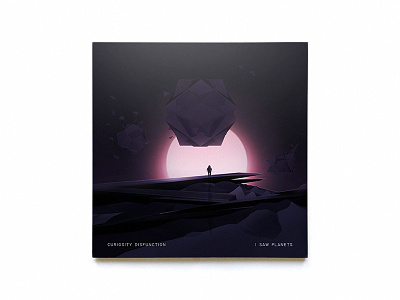 I Saw Planets album astronaut cover illustration low poly planets space
