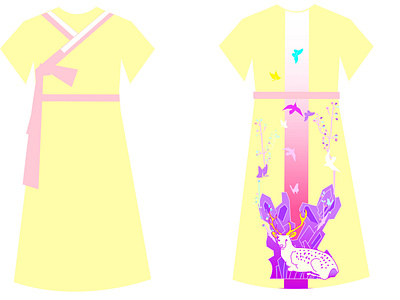 Design summer Hanbok one-piece