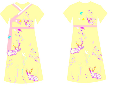 design summer Hanbok one-piece (VER. 2)