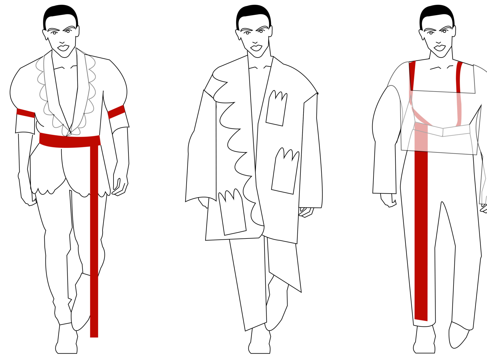 Men's clothing hotsell design drawings