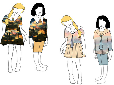 design kid's clothes (inspired by polar stratospheric clouds) 2
