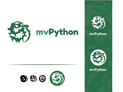 mvPython animal dailylogochallenge design illustration illustrator logo nature python snake vector wild