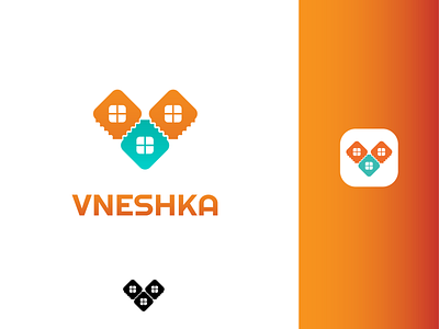Vneshka branding design illustrator logo ui vector