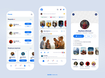 Facebook redesign app design facebook re redesign ui ux