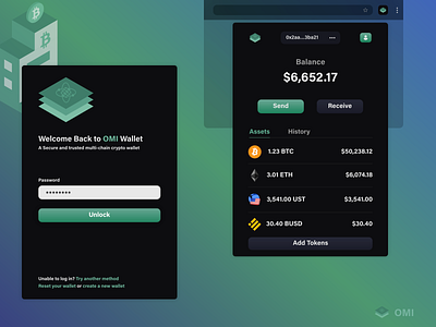 Wallet Browser Extension branding crypto design extension ui ux wallet