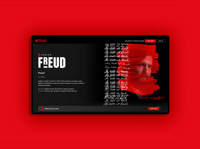 2020 - FREUD Netflix Series art direction branding graphic design logo visual design