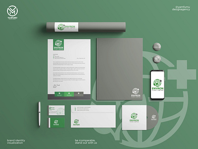 Brand Identity Design + Stationery Designs for Environ