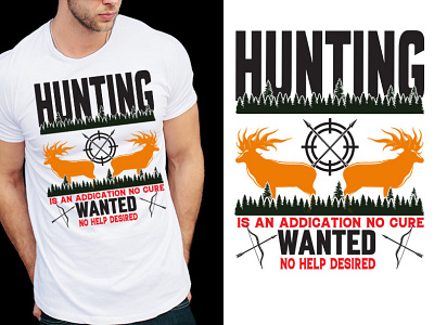 HUNTING T-SHIRT DESIGN custom t shirt graphic design hunting t shirt t shirt typography t shirt unique t shirt