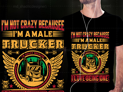 TRUCKER T-SHIRT DESIGN custom t shirt design fishing t shirt graphic design hunting t shirt illustration t shirt t shirt design truckdriver truckdriver t shirt typography t shirt unique t shirt