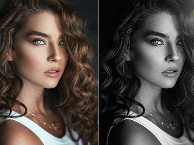 Color Photo to Black and white black and wwhite color grading enhancing photoshop retouching