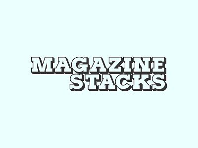 Magazine Stacks Logo brand logo indie indie magazine indie magazines logo magazine magazines magazinestacks minimalist minimalist logo stack stacks