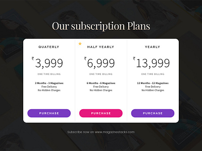 Subscription Plans & Pricing