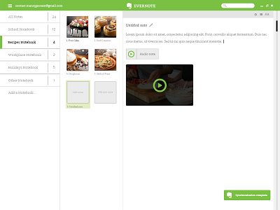 Redesign Evernote