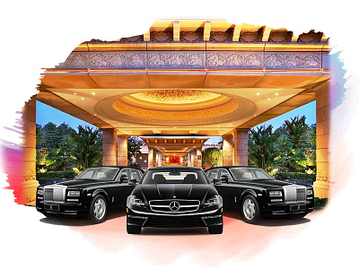 Luxury Cabs art design homepage iilustration minimal travel ui ux web website