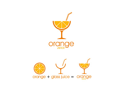 OrangeJuice logo abstract design flat design graphic design icon illustration logo unique vector