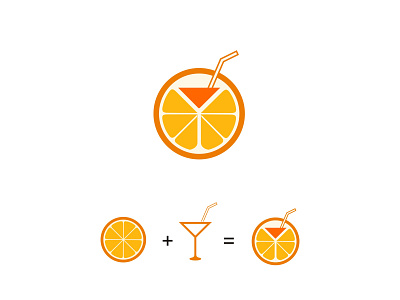 orange juice Logo abstract design graphic design icon illustration logo vector