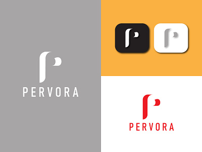 Pervora Logo Design Template letter p