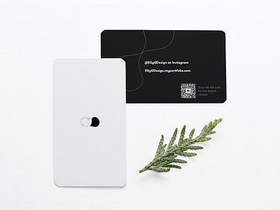 Digital business card front and back | EllyGDesign