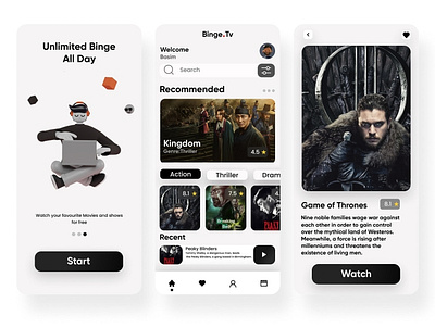 Entertainment App Ui concept