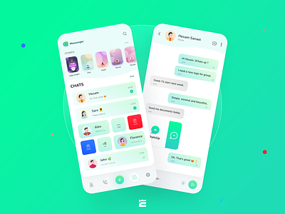 WhatsApp redesign concept app design ui ux