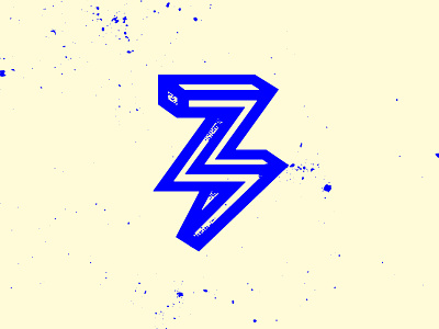 Impossible Lightning bolt escher letter lightning texture typography z