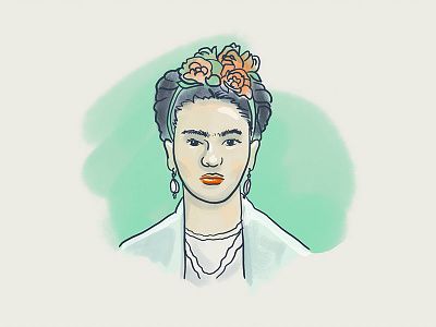 Friddda frida illustration kahlo portrait