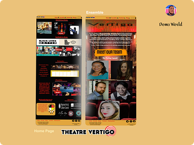 Theatre Vertigo Home design illustration ux