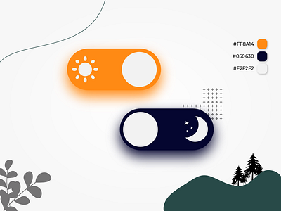 Toggle Button | Light and Dark Mode Design