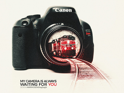 Compositing "My camera" design graphic design photoshao