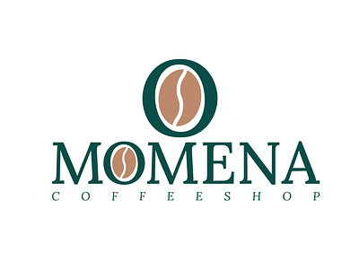 Logo design and visual identity "MOMENA" design graphic design logo photoshap typography visual identity