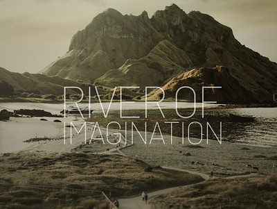 Photomontage "RIVEROF IMAGINATION" adobe graphic design photoshap