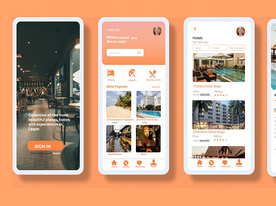 Discover Lagos app design ui ux