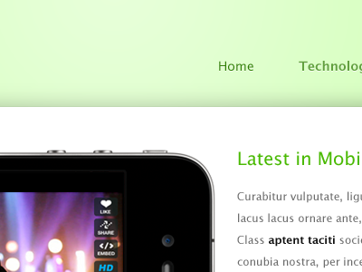 Latest In Mobi green iphone navigation