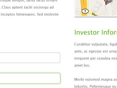 Investor Infor form green