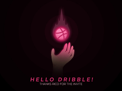 Hello Dribbble! debut dribbble fire first first shot flame philippines