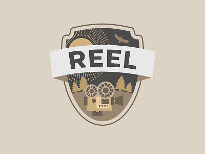 Reel contest logo event logo graphic graphic design logo reel rustic videgraphy video video contest