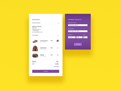 Daily UI Challenge - Credit Card Checkout Form checkout credit card daily ui form payment