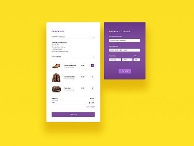 Daily UI Challenge - Credit Card Checkout Form