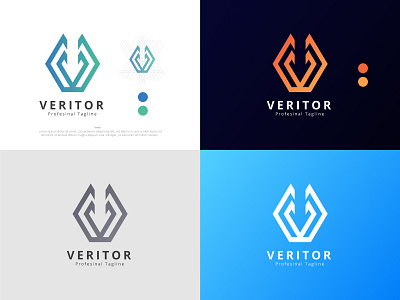 V Letter Logo Design