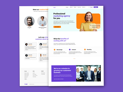 Corporate Landing Page graphxistix landing landing page ui ui design ui designer web design