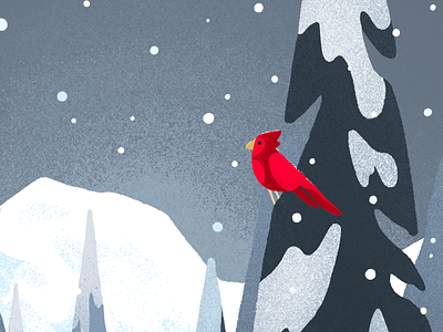 Cardinal gift card cardinal christmas gift card giftcard greetings holiday mountain snow trees winter