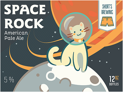 Pale Ale Space Cat ale beer branding cat packaging pale space