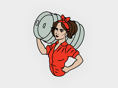 Ruggedwoman Brewing beer brewing keg portrait woman