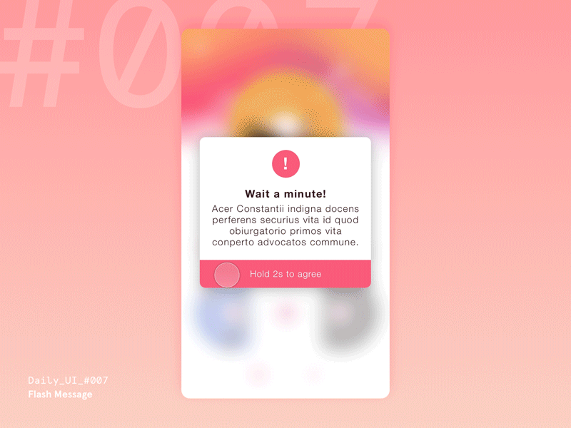 Daily UI Challenge #007 — Flash Message daily ui download flash free freebies message notification principle