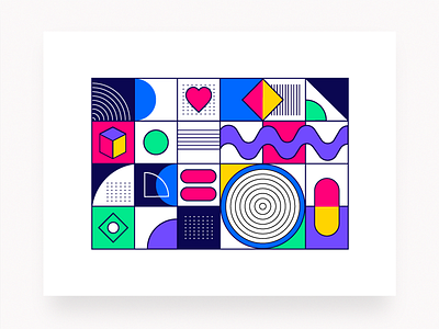 Pattern exploration abstract art geometric illustration pattern shapes