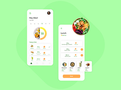Calorie Counter app designing ui