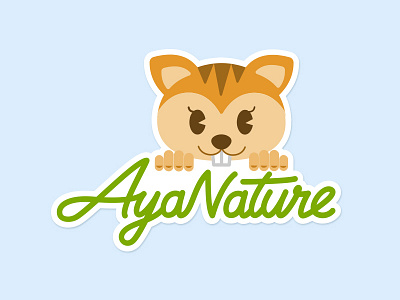 Logo Ayanature eshop logo typo typography vectoriel
